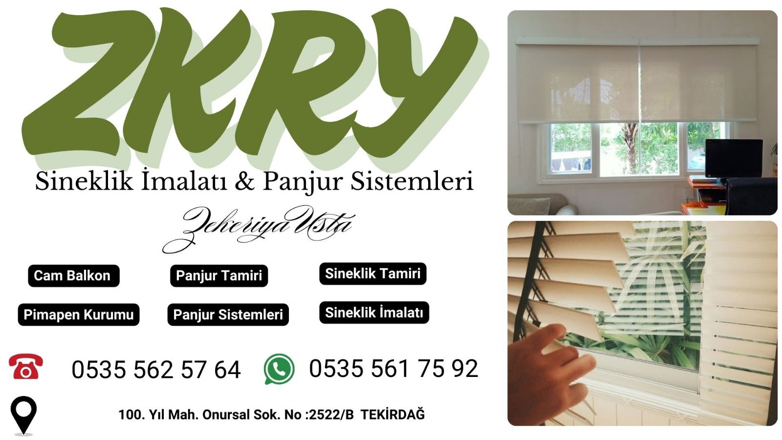 Tekirdağ Panjur Servisi